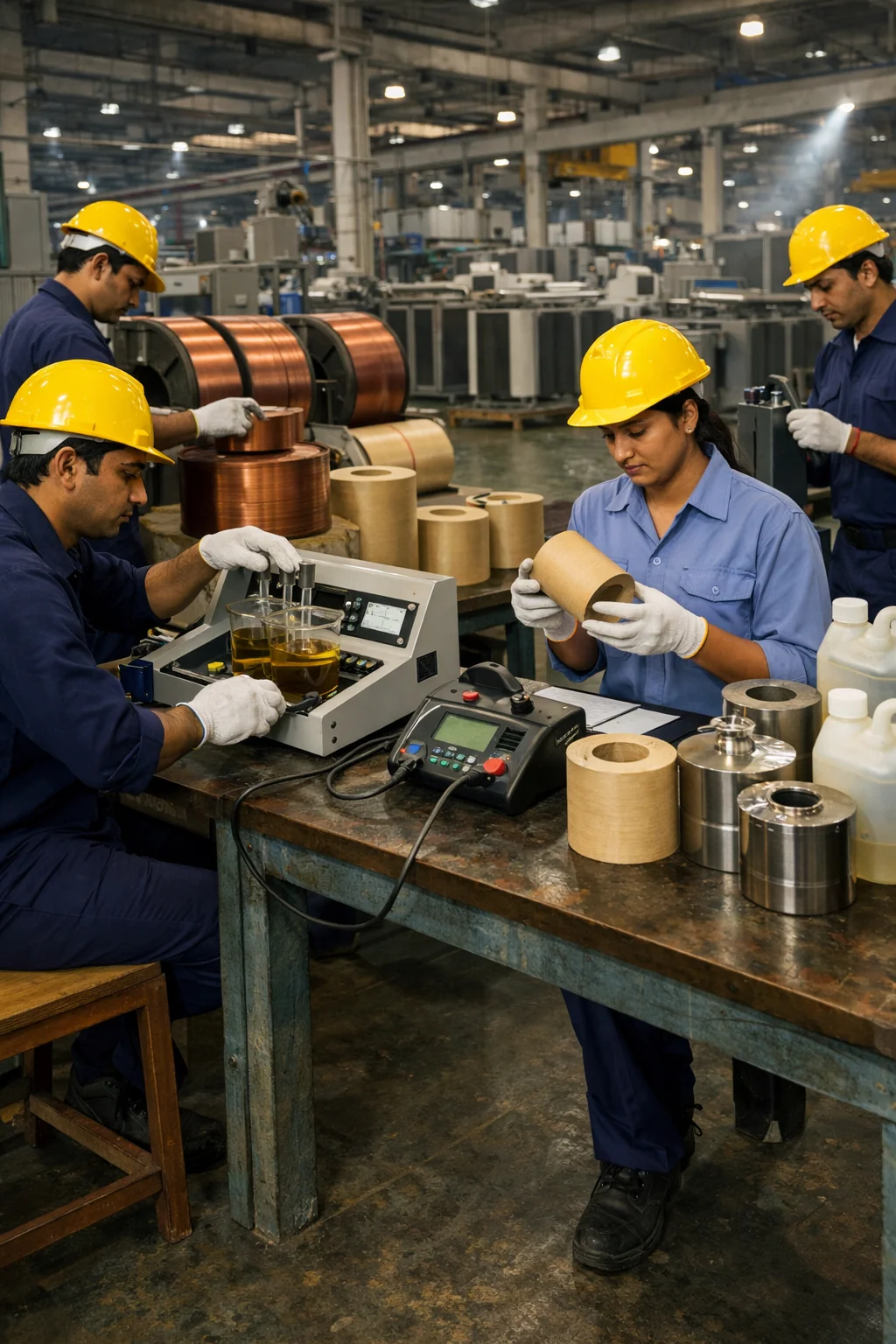 Copper coils and winding materials